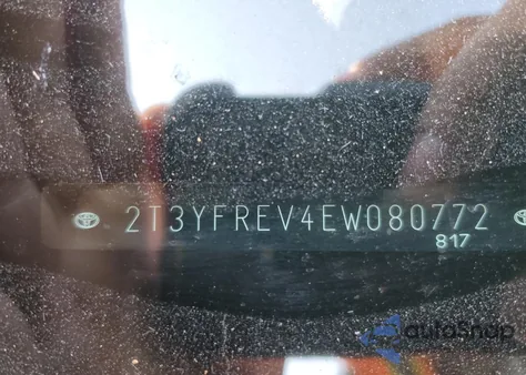 2014 Toyota Rav4 Limited z USA, uszkodzony, nr VIN 2T3YFREV4EW080772